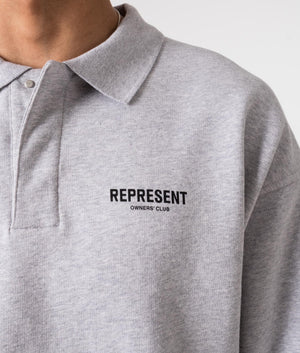 Represent Collar Gray T-Shirt - Image 2